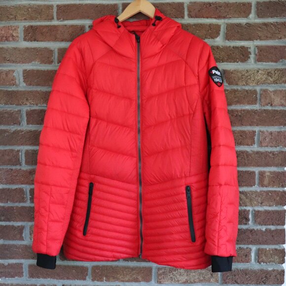 pajar winter coat * red * hooded * zippered pockets * euc - Picture 3 of 11